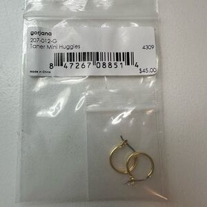 Gorjana Taner Mini Huggies Gold Earrings